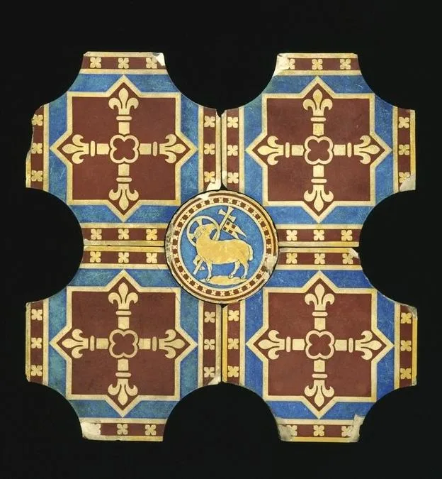 Carreaux architecturaux en majolique de Minton, milieu XIXe siècle