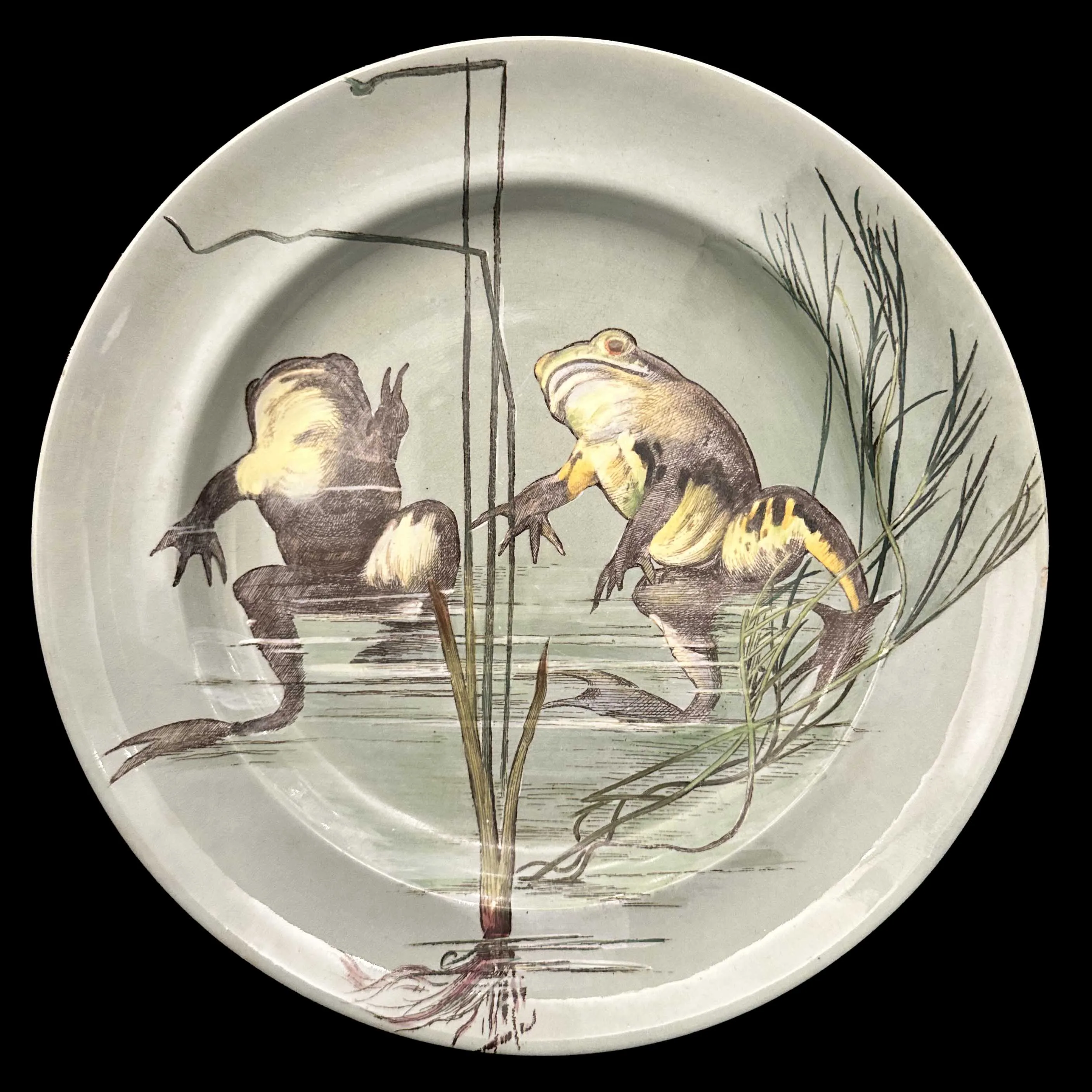 Assiette du service Aquarium, faïence, manufacture de Minton, circa 1900